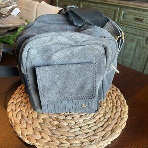 Zadig & Voltaire Small Utility Grey Suede Bag